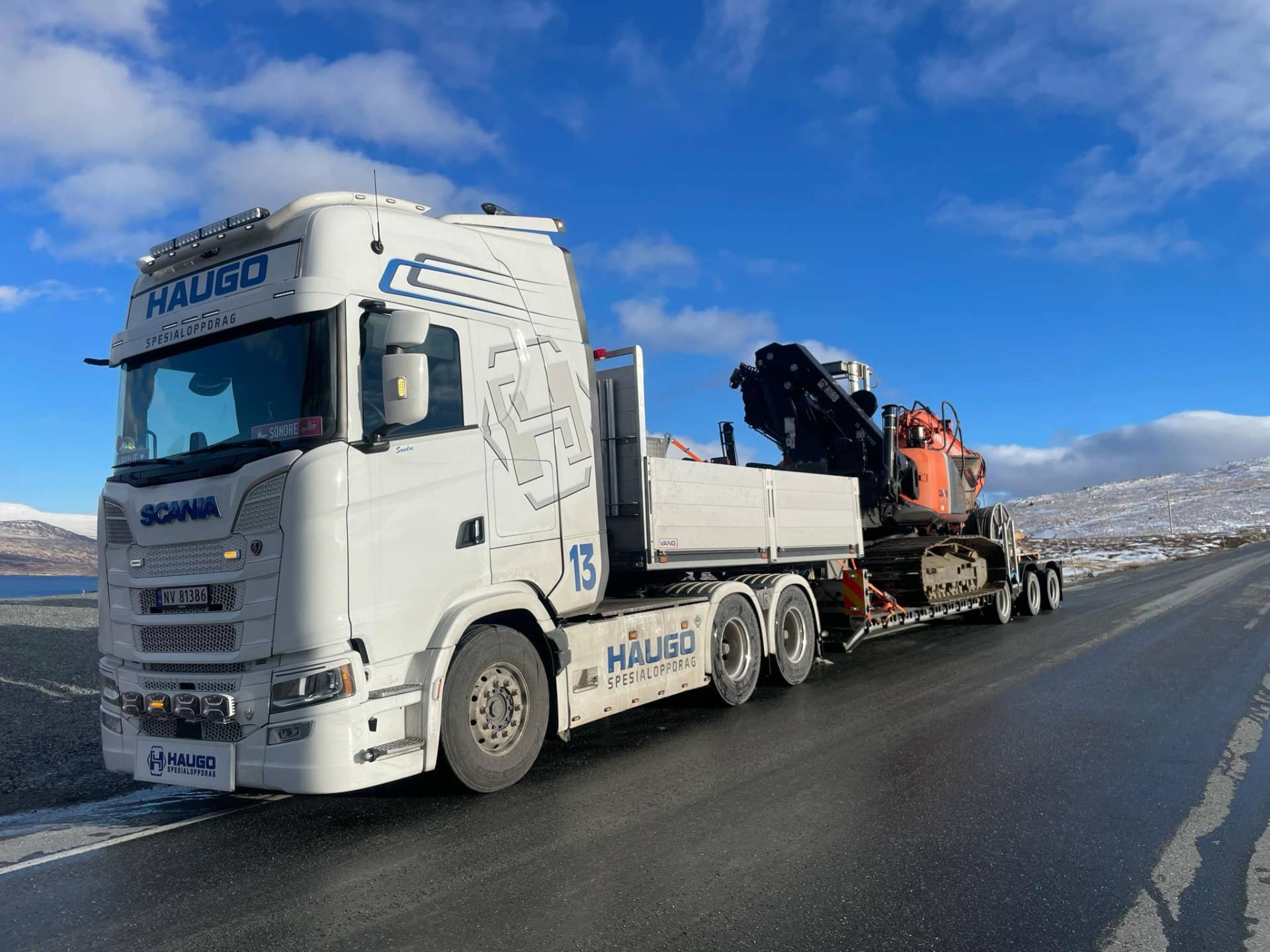 Brønntralle med maskintransport fra Haugo Spesialoppdrag